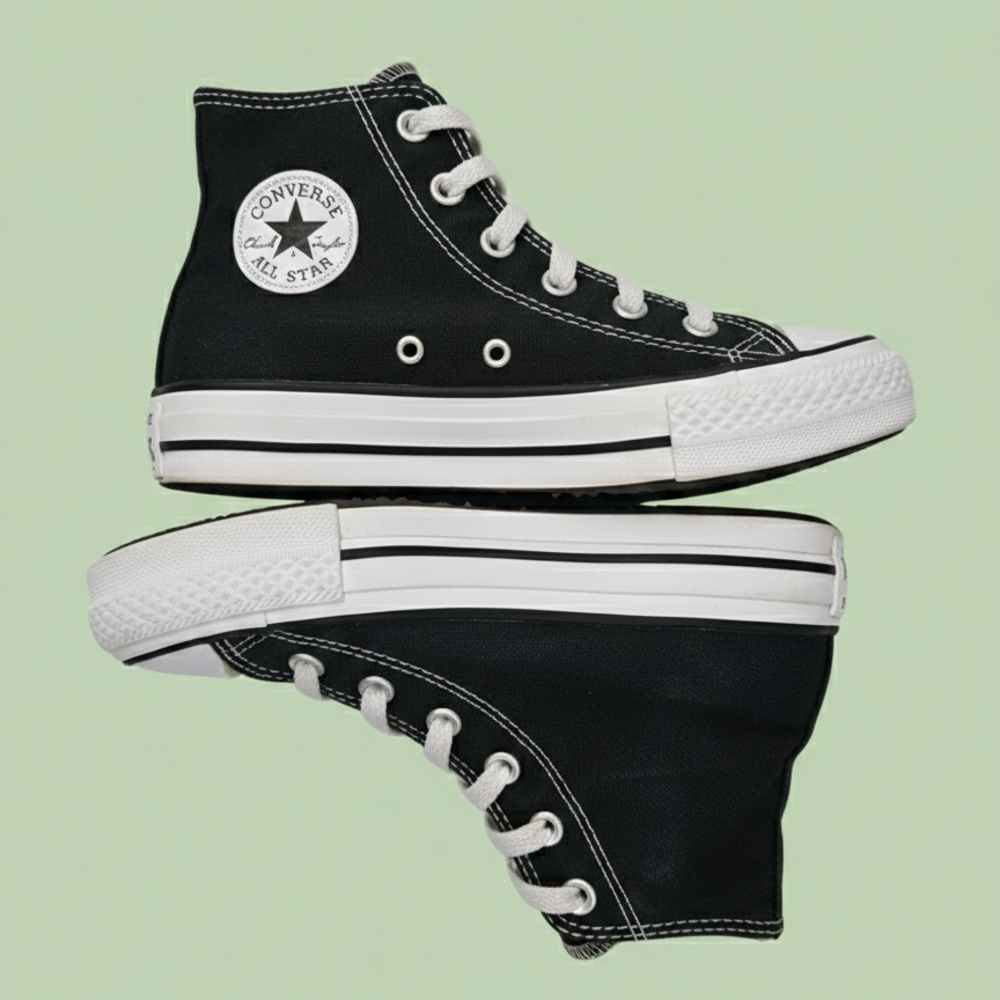 Converse Kids Black High-Top Sneakers